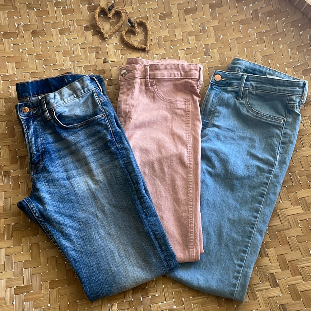 set of 3 jeans ~ h&m